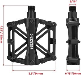 img 2 attached to 🚵 Durable Sealed Bearing Aluminum Mountain Bike Pedals for Most Bikes - 2 Pack