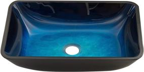 img 3 attached to 💧 VIGO VG07068 Turquoise Handmade Glass Vessel Sink - 18.125" L x 13.0" W x 4.125" H