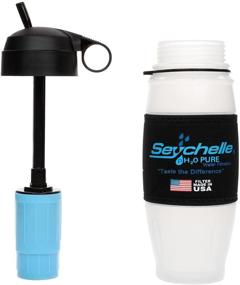 img 2 attached to Seychelle pH2O Alkaline Water Filter Bottle - Boosts pH and Purifies Water - 28 oz