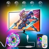 📺 enhance your tv viewing experience with 16.4ft rgbic led lights for 32-75inch tvs: usb powered backlight with bluetooth app control & music sync - perfect for bedrooms логотип