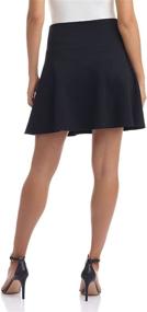 img 2 attached to Rekucci Women's Flared Flippy Skirt with Wide Comfort Waistband in Luxe Ponte - Easy to Wear and Stylish