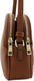 img 2 attached to Double Half Moon Crossbody Dark Women's Handbags & Wallets in Crossbody Bags