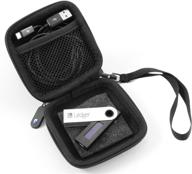 ultimate travel companion: casematix crypto wallet travel case for ledger nano x, nano 🔒 s, trezor model t and btc wallet accessories - enhanced protection with padded interior (case only) logo