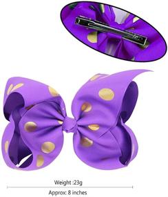 img 3 attached to 🎀 Стильный и игривый: BGFKS слой Polka Девочки Hairbow для одежды девочек и юбок и шорт