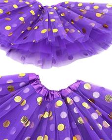 img 1 attached to 🎀 Stylish and Playful: BGFKS Layer Polka Girls Hairbow for Girls' Clothing and Skirts & Skorts