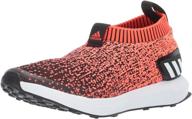 rapidarun laceless knit running 👟 shoe by adidas - unisex kids logo