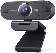 📹 ultra smooth 1080p webcam with mic: upgraded 60fps web camera for recording, teaching, conferencing & gaming - 2021 auto-focus 80° pc webcam logo