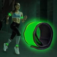 🌟 yohota led glow slap bracelets: high visibility safety gear for outdoor sports, cycling & more! логотип