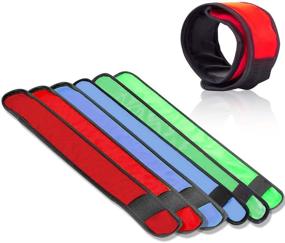 img 2 attached to 🌟 YOHOTA LED Glow Slap Bracelets: High Visibility Safety Gear for Outdoor Sports, Cycling & More!