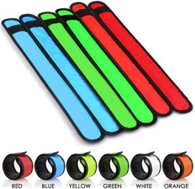 img 3 attached to 🌟 YOHOTA LED Glow Slap Bracelets: High Visibility Safety Gear for Outdoor Sports, Cycling & More!