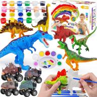 🦖 dino-art march: aotipol dinosaur painting crafts figures logo