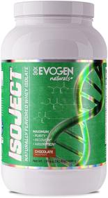 img 4 attached to 🍫 EVOGEN Naturals ISOJECT Premium Whey Isolate with Digestive Enzymes - 28 Servings (2lbs, Chocolate)