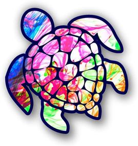 img 1 attached to Vinyl Junkie Graphics Sea Turtle Decal/Sticker (Color Burst)