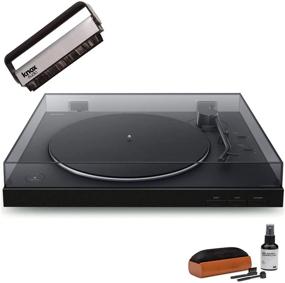img 4 attached to 🎵 Sony PS-LX310BT Wireless Turntable Bundle with Bluetooth Connectivity, Vinyl Record Cleaning Kit, and Brush Cleaner