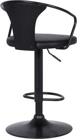 img 1 attached to Armen Living Eagle Adjustable Barstool