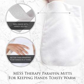 img 3 attached to 🧤 Relieve Arthritis & Enhance Blood Flow with MESS Paraffin Wax Mitts - Therapeutic Spa Gloves for Paraffin Wax Bath - Comfy Thermal Mittens for Heat Retention - Suitable for All Hand Sizes - 1 Pair