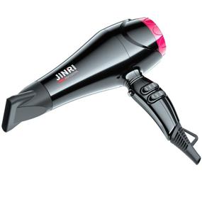 img 2 attached to 💨 JINRI Professional Black Hair Dryer - Ceramic Ionic Fast Dryer (Normal Size)