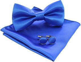 img 3 attached to JEMYGINS Pre Tied Pocket Square Cufflink Men's Accessories