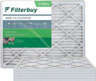 🌬️ улучшите фильтрацию системы отопления/вентиляции с помощью фильтров для печи filterbuy размером 16x20x1 в складчатой форме логотип