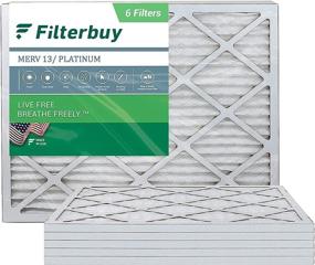img 4 attached to 🌬️ Улучшите фильтрацию системы отопления/вентиляции с помощью фильтров для печи FilterBuy размером 16X20X1 в складчатой форме