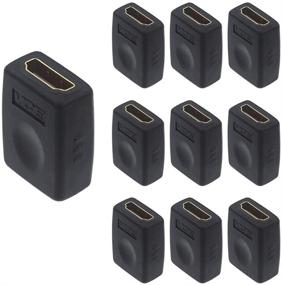 img 4 attached to 🔌 VCE 10 Pack HDMI Coupler: Female to Female Adapter Connector for 3D, 4K, 1080P HDMI Cable Extender - Compatible with Roku TV Stick, Chromecast, Xbox One, PS4 PS3, PC and More