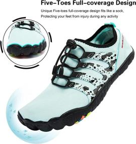 img 2 attached to YESMOLA Quick Dry Athletic Barefoot Hiking Men's Shoes and Athletic