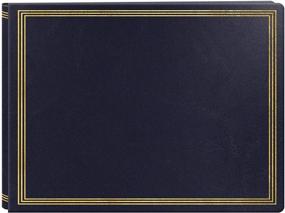 img 4 attached to Organize and Showcase Your Memories with the Extra Large Magnetic Page X-Pando Photo Album in Navy Blue