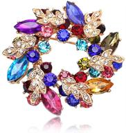 💎 rhinestone crystal diamond wedding brooch - women's scarf clip party pin jewelry for girls - decorative accessories for weddings logo