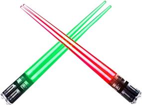 img 1 attached to 🥢 ChopSabers Lightsaber LED Light Up Chopsticks - Red/Green (Set of 2): Illuminate Your Dining Experience!