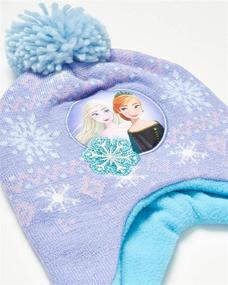 img 1 attached to Зимняя шапочка для девочек от Disney, вдохновленная мультфильмом "Холодное сердце": важные аксессуары для холодной погоды.
