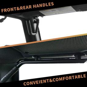 img 2 attached to 🔧 Tradesman K Black Steel Front & Rear Grab Bar Handle Kit for 2007-2018 Jeep Wrangler JK JKU Sports Sahara Freedom Rubicon X Unlimited 2 Door 4 Doors