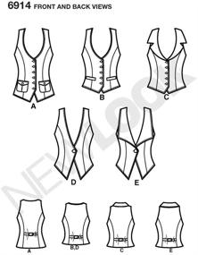 img 1 attached to Misses Tops Sewing Pattern - New Look 6914, Size A (4-16)
