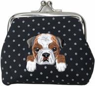 🐶 bulldog embroidered puppy buckle wallet: must-have boys' accessory for style and functionality logo