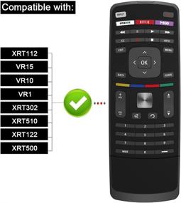 img 3 attached to 📺 Gvirtue Universal Remote Control: Ideal Replacement for Vizio E/M Series TV - XRT112 XRT100 VR1 VR2 VR10 VR15 - Includes Amazon, Netflix, MGO Hotkeys