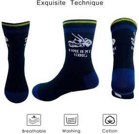 img 2 attached to 🧦 Fun-packed Set of 10 Pairs: Kids Boys Cartoon Dinosaurs Pattern Sport Socks