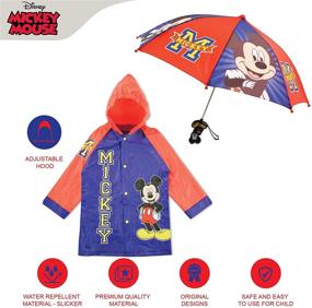 img 1 attached to 🌂 Disney Kids' Umbrella and Slicker Set