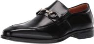 👞 stacy adams men's pierce moe toe loafer shoes: premium loafers & slip-ons logo