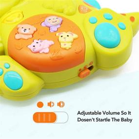 img 1 attached to 🎹 INTEGEAR 2 Pack Baby Musical Toys for Toddlers 12 Months and Up, Educational Light Up Piano Keyboard Gift with Sound - Dinosaur and Giraffe