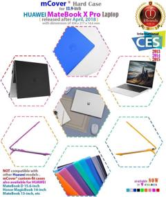 img 3 attached to MCover Hard Shell Case For 2018 13 Laptop Accessories and Bags, Cases & Sleeves