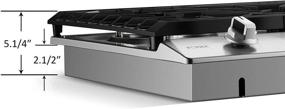 img 2 attached to 🔥 Efficient FOTILE GLS30501 30" Stainless Steel 5-Burner Gas Cooktop with Tri-Ring Center Burner and Flame Failure Protection - Installation/LP Kit Included
