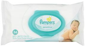 img 2 attached to Convenient Pampers Stages Sensitive Wipes, Pack of 36 – A Gentle Solution for Your Baby's Needs