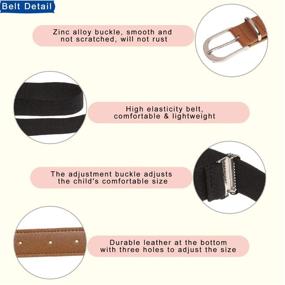 img 3 attached to 👧 Elastic Belt for Kids Boys Girls - Essential Accessories for Belts