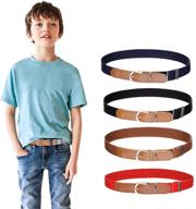👧 elastic belt for kids boys girls - essential accessories for belts logo