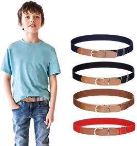 img 4 attached to 👧 Elastic Belt for Kids Boys Girls - Essential Accessories for Belts