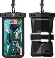 📱 tekcoo universal waterproof case [floating] for iphone 13/12/11 pro max, galaxy note 20/s21 ultra & reflective armband - ipx8 phone pouch dry bag logo