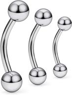 ocptiy titanium barbell piercing jewelry logo