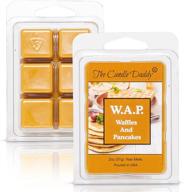 the candle daddy waffles and pancakes scented wax melts - syrup and butter fragrance - maximum scent throw - 1 pack, 2 ounces, 6 cubes - wap логотип