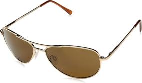 img 4 attached to 🕶️ Suncloud Patrol Gold Sunglasses: Polarized Brown Lenses for Enhanced UV Protection