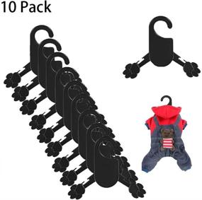 img 3 attached to 🐶 Pink Plastic Dog Puppy Pet Clothes Rack Hanger - Organize Your Furry Friend's Wardrobe!