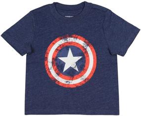 img 1 attached to Captain America Toddler Distressed T Shirt